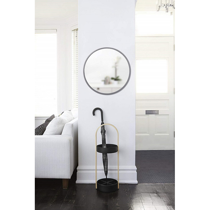 Дзеркало настінне hub Д61 см сіре Umbra