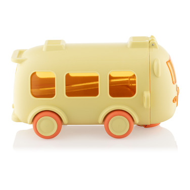 Пляшка для води Ardesto Bear Bus 500мл, пластик, жовтий