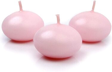 Плаваючі свічки 50 шт. плаваючі свічки Ø 40 мм (рожеве золото) (рожеві)