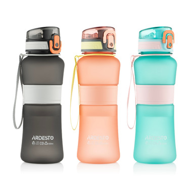 Пляшка для води Ardesto Balance 650мл, пластик, блакитний