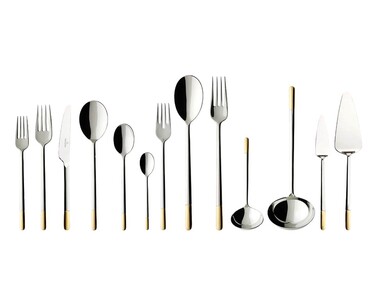 Набір столових приборів на 12 персон, 113 предметів, часткова позолота Ella Villeroy & Boch
