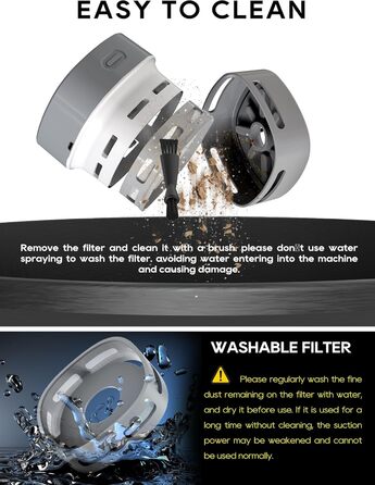 Міні-пилосос бездротовий сірий IGOKOTI