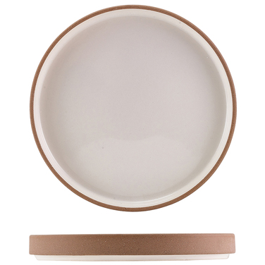 Тарелка презентационная 20*2.5 см с низким вертикальным бортом, Kava Stoneware Raw Wall, GenWare