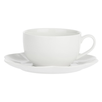 Чашка велика з блюдцем La Porcellana Bianca VILLADEIFIORI, порцеляна, 450 мл