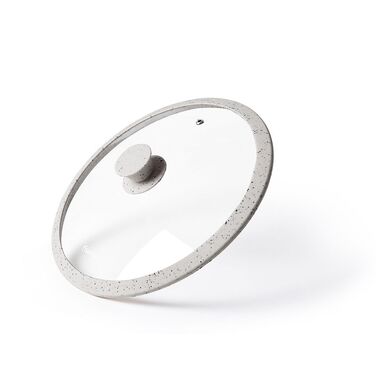 Кришка Fissman ARCADES 24 см з силіконовим ободом сірий (9996)