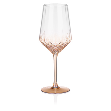 ARDESTO Black Mars Favola Набор бокалов для вина 460мл, 2шт, стекло, прозрачный золотой