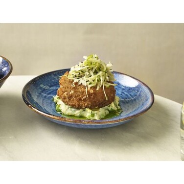 Тарілка глибока 25 xh 4 см, Terra Porcelain Aqua Blue, GenWare