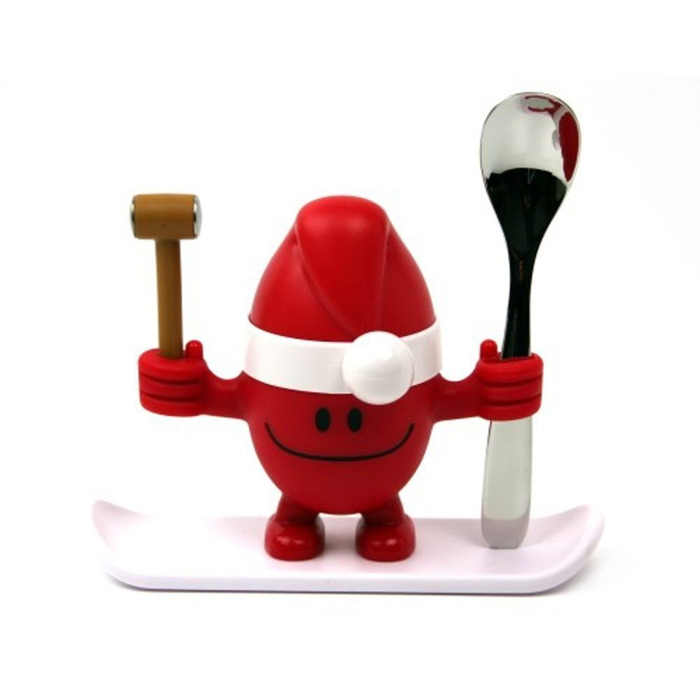 Підставка для яйця з сільницею набір 2 предмета, червона McEgg Xmas-Set WMF