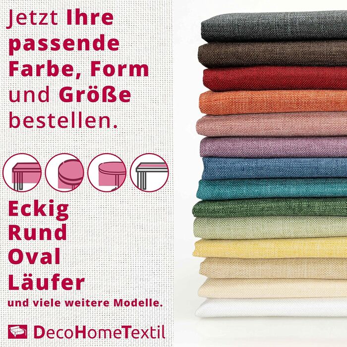 Скатертина з захистом від плям, біла 160 x 220 см DecoHomeTextil Heimtextilmanufaktur