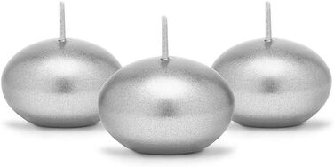 Плаваючі свічки 50 шт. плаваючі свічки Ø 40 мм (рожеве золото) (срібло)