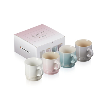 Набір кухлів для капучино 4 предмети 200 мл Різнокольоровий Calm Le Creuset