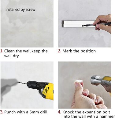 Настінний органайзер для кухонного приладдя 80 см чорний TouSuaRSi