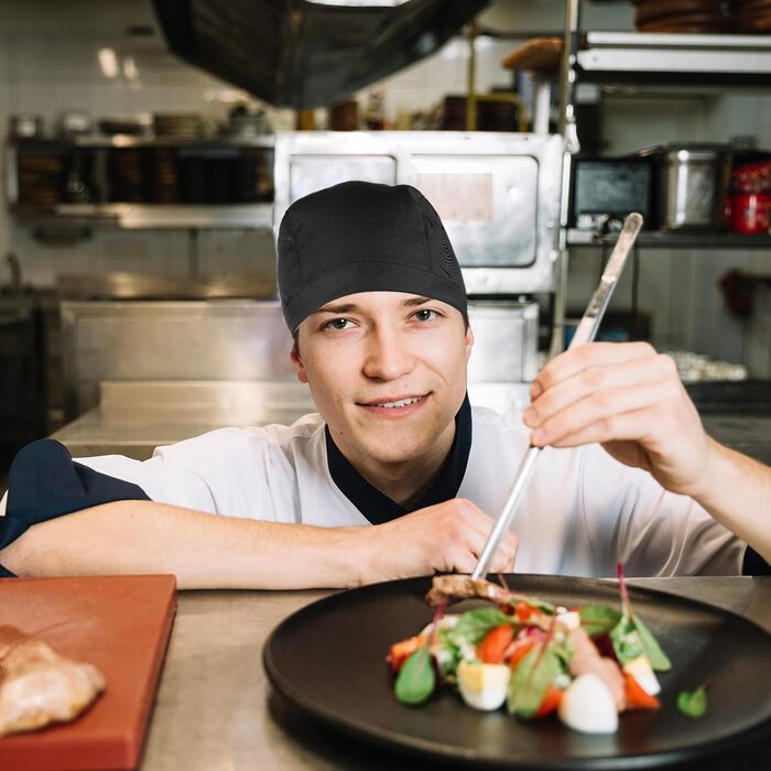 Головний убір шеф-кухаря 4 шт чорний Hariendny