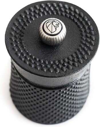 Ручная мельница для перца, классическая регулировка помола, Высота 8 см, Чугун, Черный, 35402 8 см Single Black