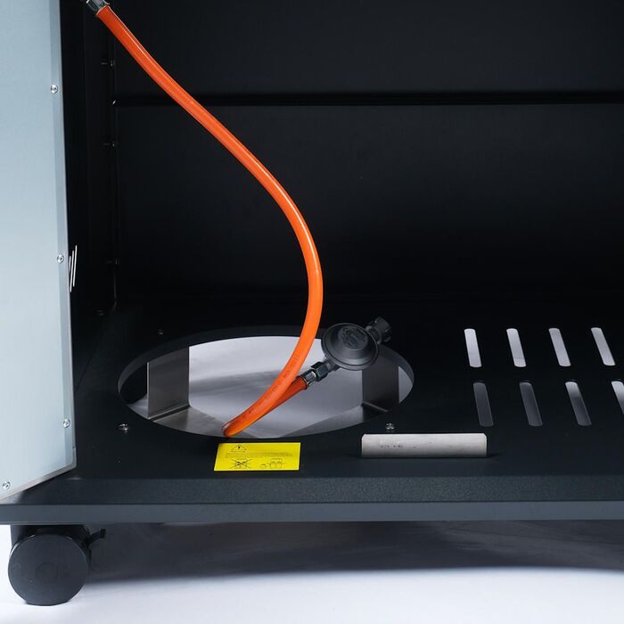 Газовый гриль SANTOS S-401, с боковой горелкой, нержавеющая сталь 900266 Код: 010955