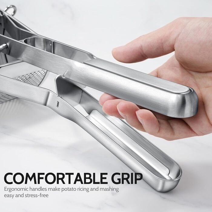 Прес для картоплі 30 см, сріблястий Sopito