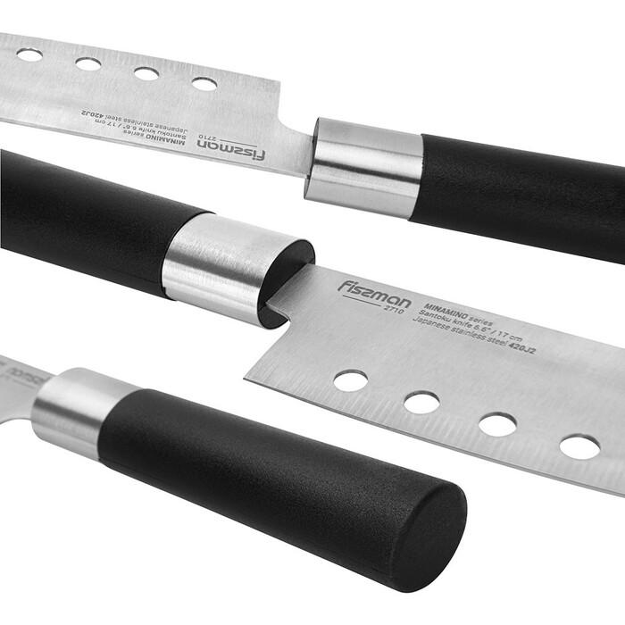 Набір ножів Fissman 3 придметів MINAMINO 420J2 сталь (2710)