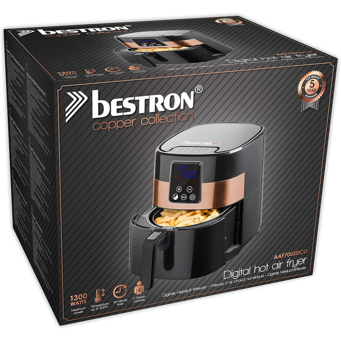 Цифрова фритюрниця 4 л, 1300 Вт Bestron