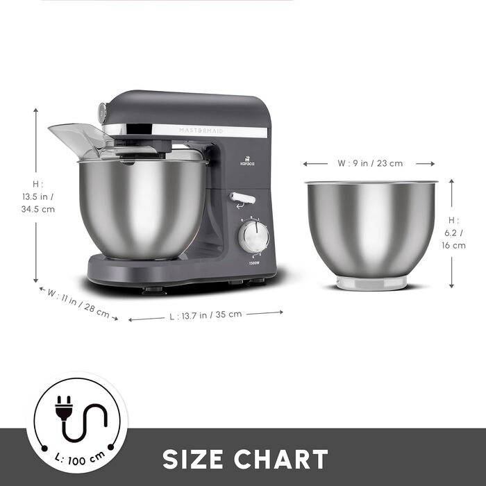 Міксер 5 л 1500 Вт KARACA