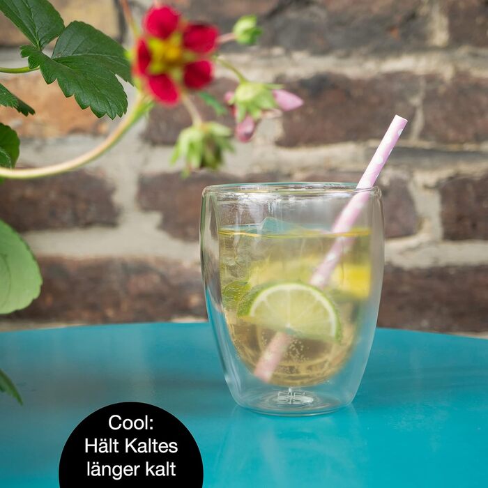 Стакан для капучино с двойными стенками 250 мл, набор 4 предмета Barista Torino Moritz & Moritz