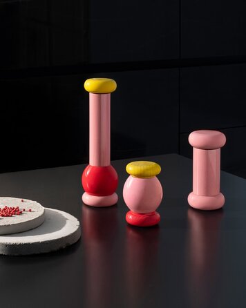 Мельница для перца 7х15 см, розовая Alessi