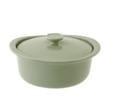 Форма с крышкой круглая LEO BALANCE, зеленый, керамика, диам. 24 см, 4,5 л BergHOFF