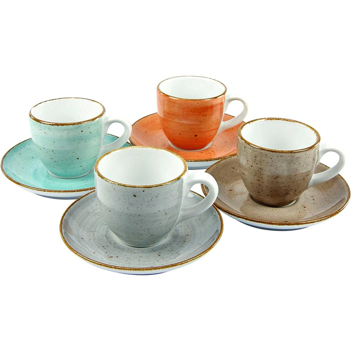 Набір для еспресо на 4 персони, 8 предметів, Vintage Nature Creatable