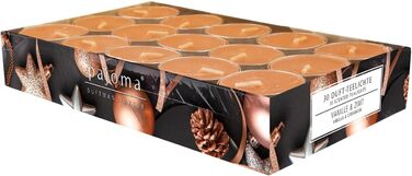 Ароматичні чайні свічки Pajoma 90, 3x30 шт. , ароматичні свічки, багато ароматів на вибір, висота 1,5 см, Ø 3,5 см (ваніль та кориця, 30)