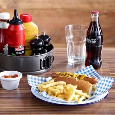 Жиронепроникний папір 25х20 см, клітинка, синій, GenWare