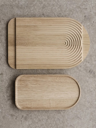 Дошка сервірувальна та обробна 40 x 25 см, дубова Zen Blomus