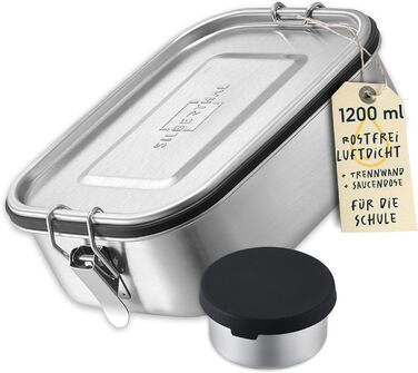 Ланч-бокс з нержавіючої сталі 1200 мл з баночкою для соусу Silberthal