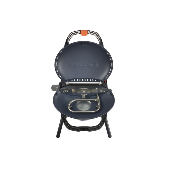 КОМПЛЕКТ Портативний переносний газовий гриль O-GRILL 600T, срібло + шланг в подарунок! Код: 011681