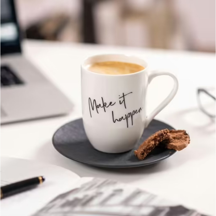 Кружка 340 мл "Make it happen", белая Statement Villeroy & Boch
