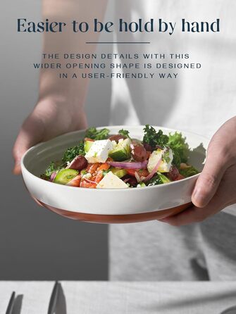 Набір з 4 плоских мисок для пасти 21 см Dowan