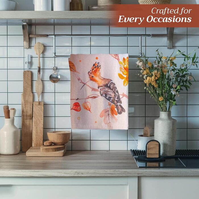 Набір із 3 багатоцільових кухонних рушників Барних рушників День подяки/Різдво (50 см x 70 см) (25 - Килим - Прерія, 50 x 70 см (Набір із 3 шт.)), 39 Hermine Noel