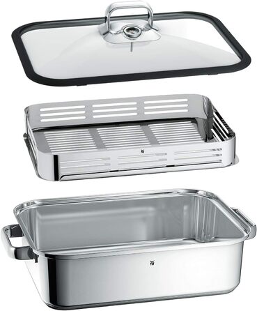 Жаровня 41 x 27 см с паровой корзиной и щипцами для спаржи Vitalis Aroma WMF