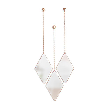 Дзеркала декоративні 17,7х27х1,6 см мідні Dima Umbra