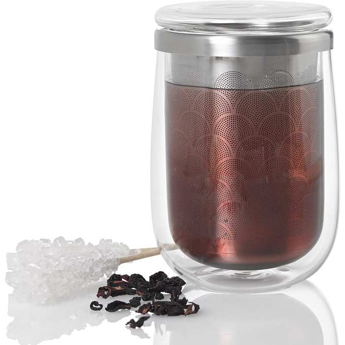 Набір склянок із фільтрами для листового чаю, 2 предмети, Fusion Glass AdHoc