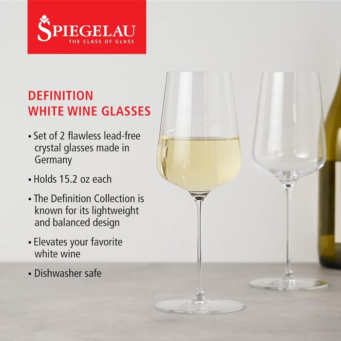 Набір келихів для білого вина 430 мл, 2 предмети, Definition Spiegelau
