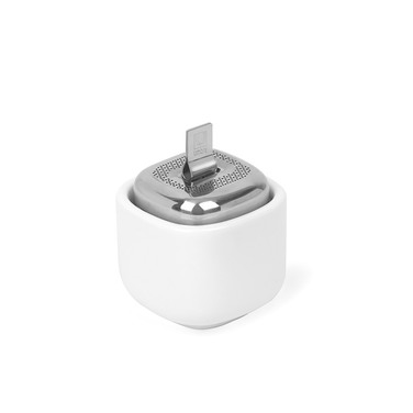Ємність для заварювання з підставкою 5,5х4,5х5,5 см біла Cutea Umbra
