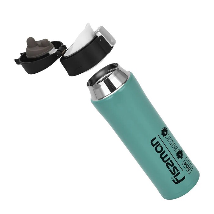 Термос-кухоль Fissman 450 мл синій нержавіюча сталь (9880)