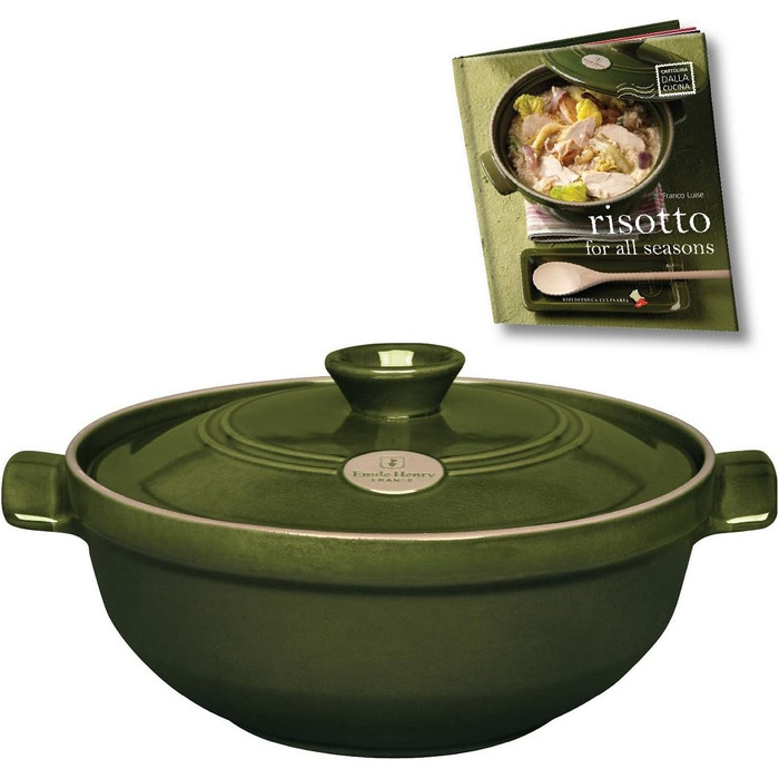 Жаровня для різотто Ø 28 см оливкова Emile Henry