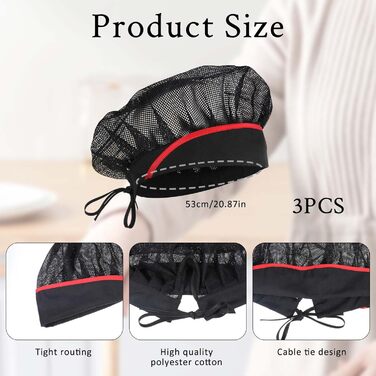 Кухонная шапочка 3 шт Giantree