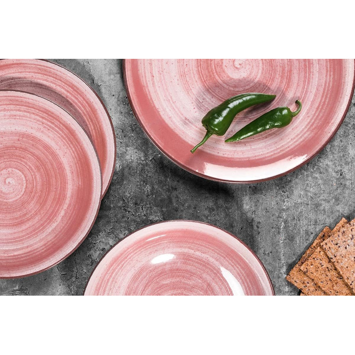 Набір тарілок для обіду на 6 персон, 6 тарілок 26 см Konsimo