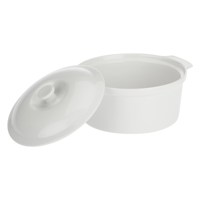 Каструля з кришкою, порцеляна, діамтр 28 см La Porcellana Bianca CORTONA