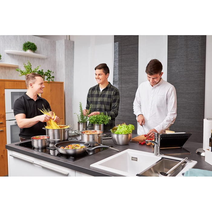 Каструля 24 см 5,8 л з кришкою Basic Line Rosle