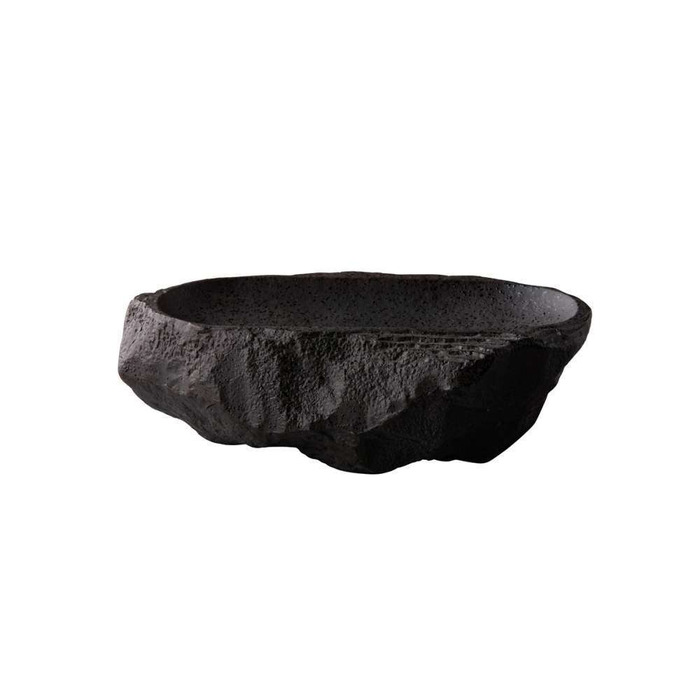 Тарелка овальная Studio Raw Natural Stone 23X15 X h6.5 см black RD19102