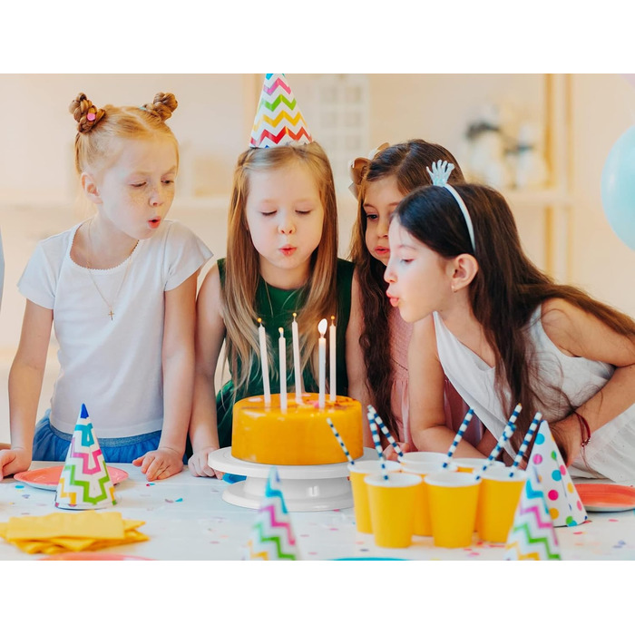 Обертова підставка для торта 28 см біла Comforty