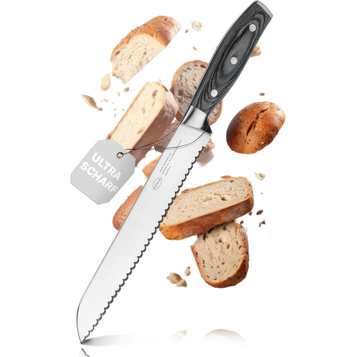 Ніж для хліба 22 см Wolfgrey Rosle