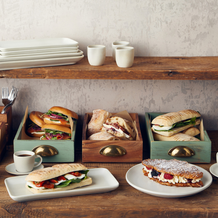 Блюдо прямоугольное 27х12.5 см, Terra Stoneware Antigo Barley, GenWare